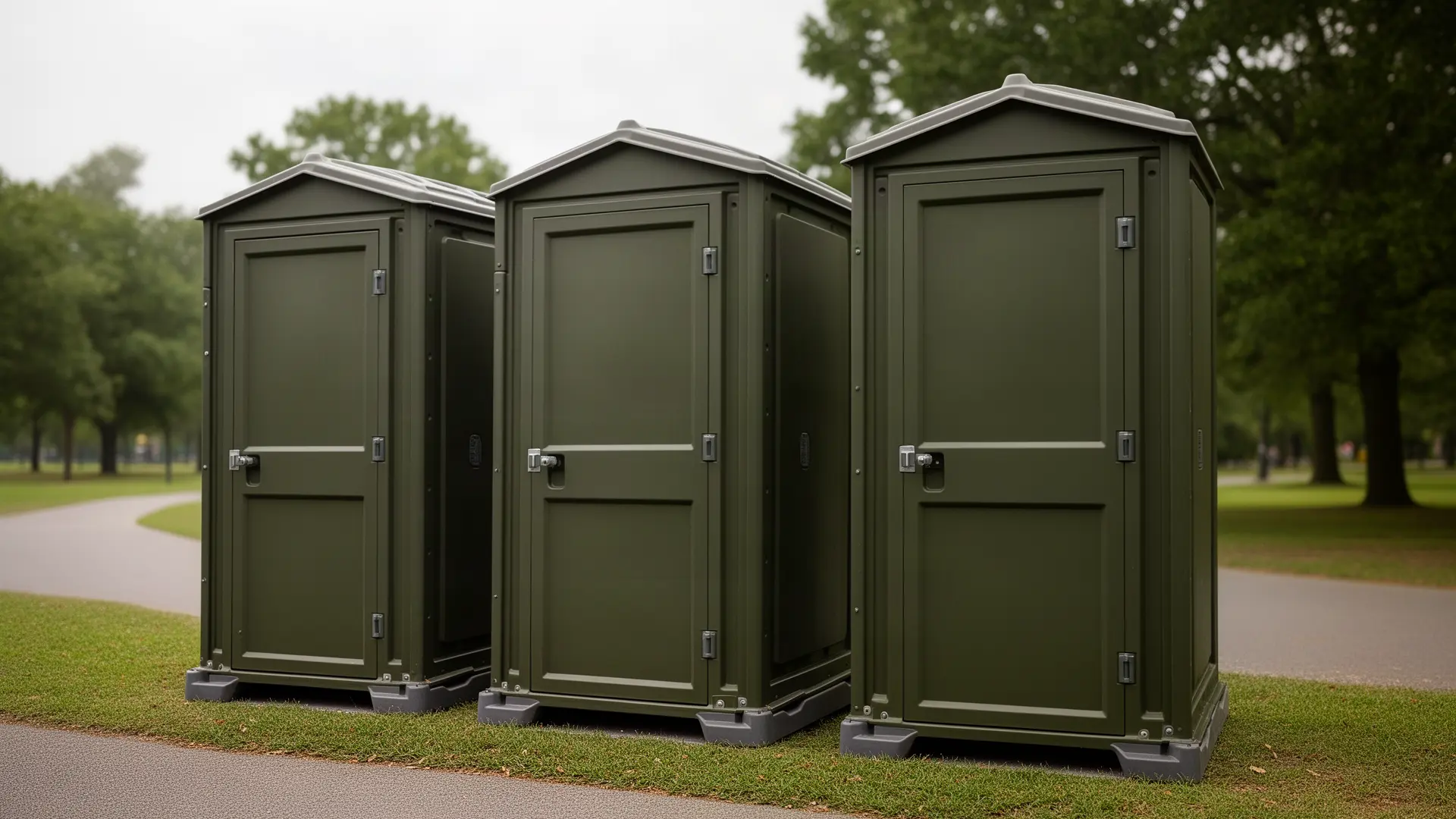 Clean porta potty unit from Bowen & Griswold Portable Toilet Rental in Oxon Hill, MD